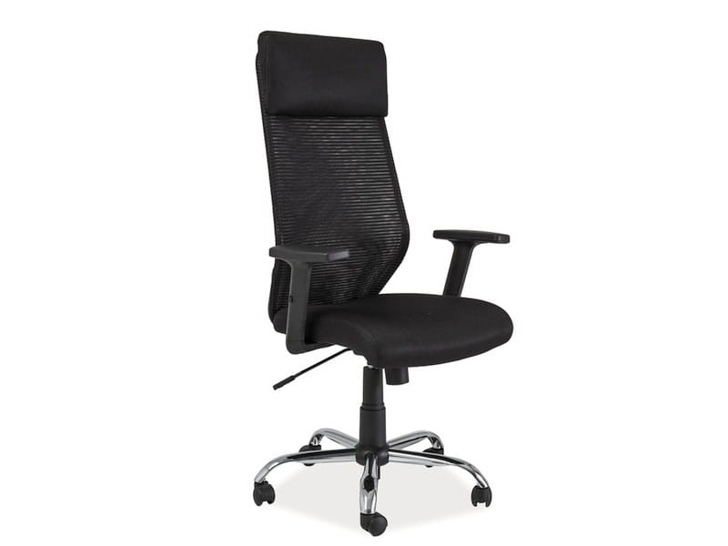 FOTEL OBROTOWY Q-211 CZARNY