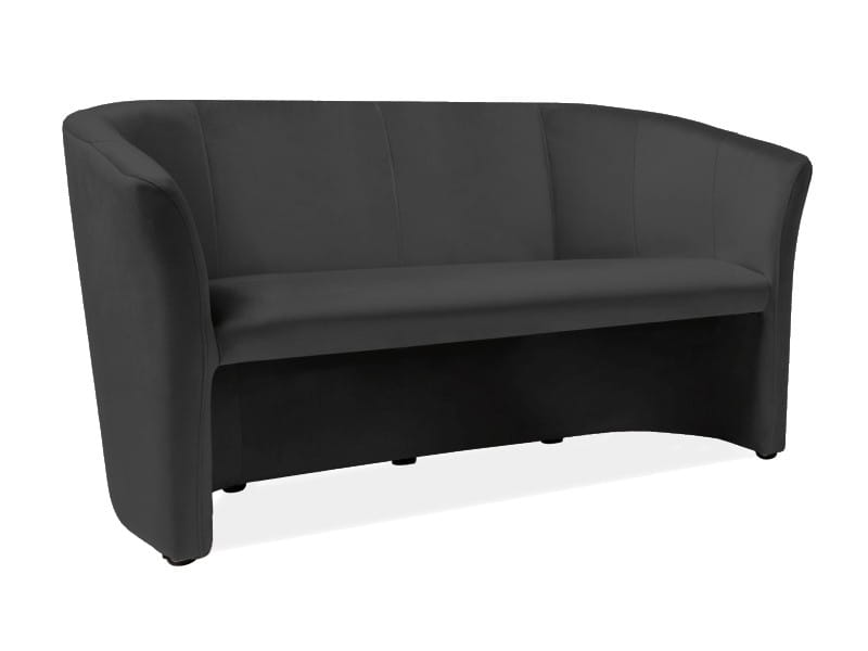 SOFA TM-3 VELVET CZARNY BLUVEL 19 / WENGE