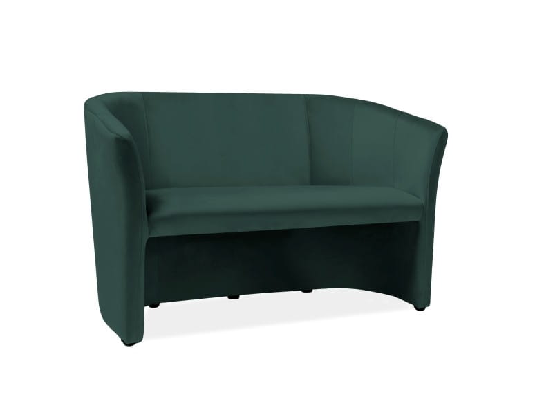 SOFA TM-2 VELVET ZIELONY BLUVEL 78 / WENGE