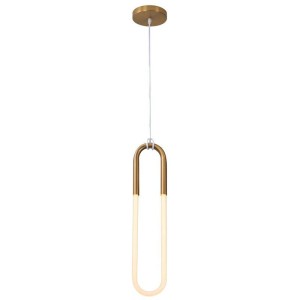 Lampa wisząca U-SHAPE mosiądz 60 cm