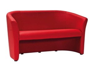 SOFA TM-3 CZERWONA EK-6 / WENGE