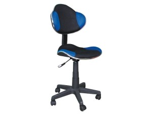 FOTEL OBROTOWY Q-G2 NIEBIESKO/CZARNY