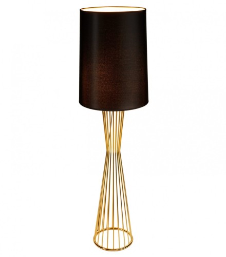 Lampa podłogowa FILO-1 czarno - złota 145 cm