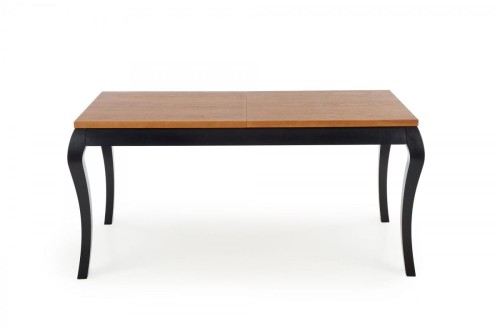WINDSOR stół rozkładany 160-240x90x76 cm kolor ciemny dąb/czarny (2p=1szt)