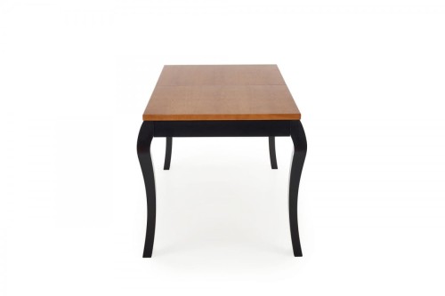 WINDSOR stół rozkładany 160-240x90x76 cm kolor ciemny dąb/czarny (2p=1szt)