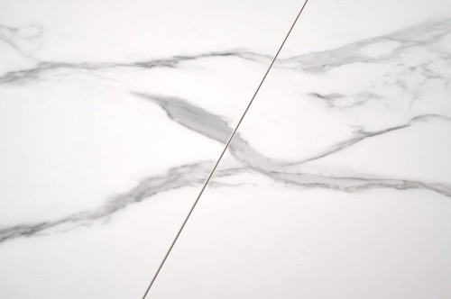 VIVALDI stół rozkładany blat - biały marmur, nogi - biały (2p=1szt)