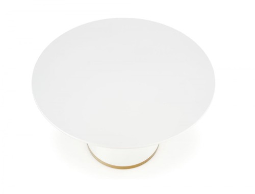 VEGAS stół, blat - biały, noga - biały / złoty (2p=1szt)