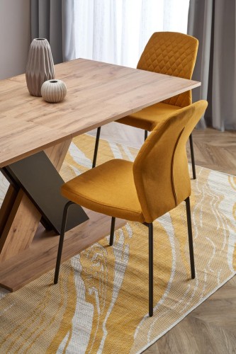 XARELTO stół rozkładany dąb wotan - czarny (2p=1szt)