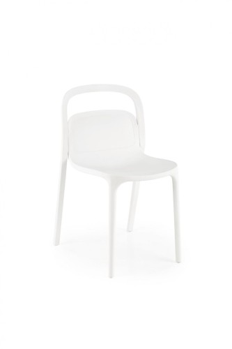 K490 krzesło plastik biały (1p=4szt)