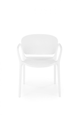 K491 krzesło plastik biały (1p=4szt)