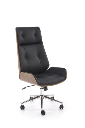WEBSTER fotel gabinetowy orzechowy/czarny