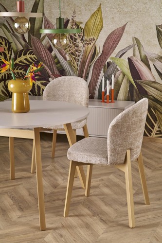 RUBEN stół kolor blat - kaszmir, nogi - naturalny (102-142x102x75 cm) (2p=1szt)