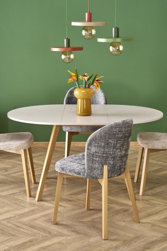 RUBEN stół kolor blat - kaszmir, nogi - naturalny (102-142x102x75 cm) (2p=1szt)