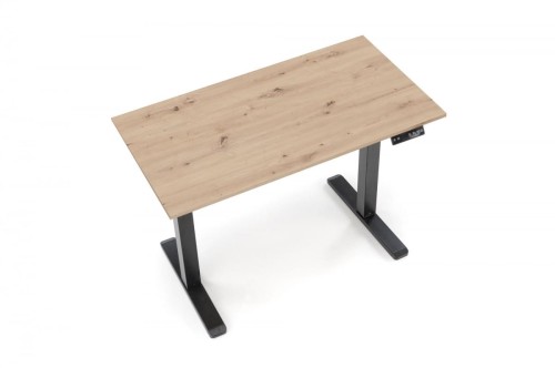 B53 biurko biurko z funkcją regulacji wysokości, dąb artisan / czarny (2p=1szt)