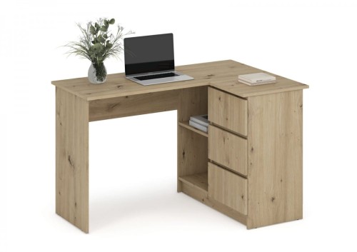 BEGA biurko, dąb artisan (2p=1szt)