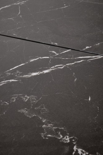 VOLANT 160 stół rozkładany, blat - czarny marmur, nogi - dąb złoty / czarny (3p=1szt)