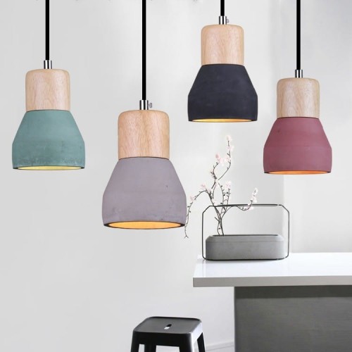 Lampa wisząca CONCRETE szary beton 12 cm