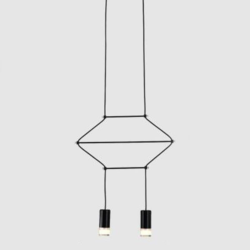 Lampa wisząca LINEA-2 czarna 35 cm