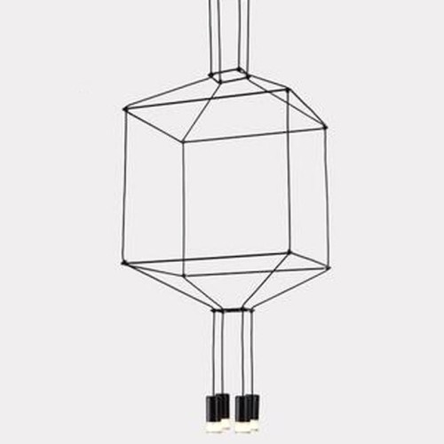 Lampa wisząca LINEA-4 czarna 45 cm