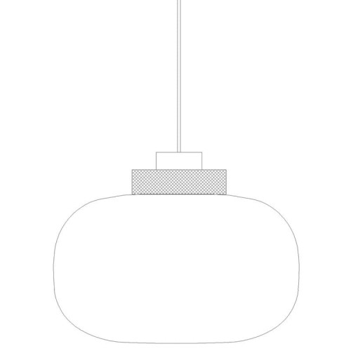 Lampa wisząca BOOM LED szaro złota 35 cm