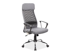 FOTEL OBROTOWY Q-345 SZARY