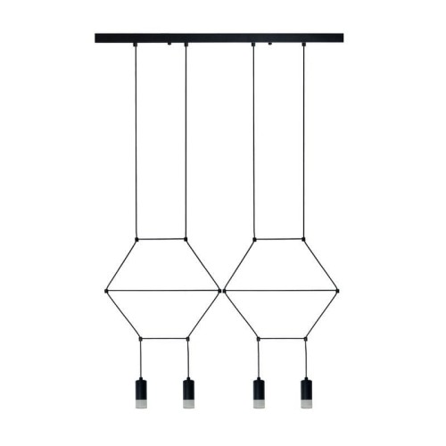 Lampa wisząca LINEA-4 LONG czarna 70 cm