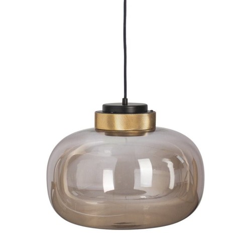 Lampa wisząca BOOM LED szaro złota 35 cm