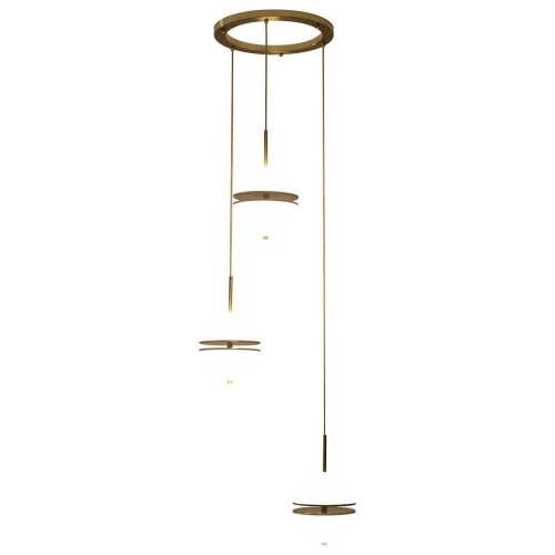 Lampa wisząca SFERA-3 LED złota 50 cm