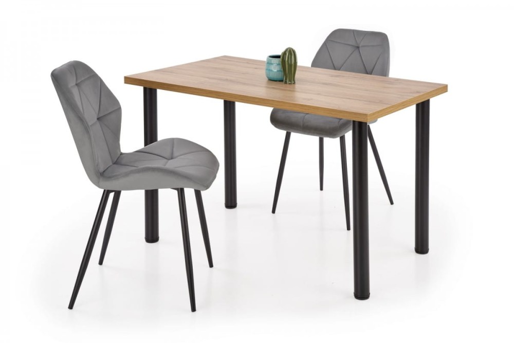 MODEX 2 120 stół kolor blat - dąb wotan, nogi - czarny (2p=1szt)
