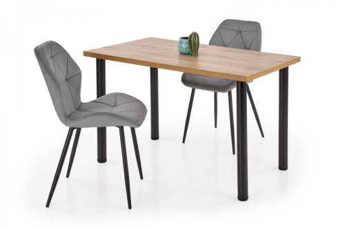 MODEX 2 120 stół kolor blat - dąb wotan, nogi - czarny (2p=1szt)