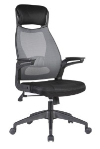 SOLARIS fotel pracowniczy czarno-popielaty