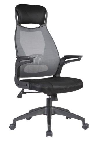 SOLARIS fotel pracowniczy czarno-popielaty