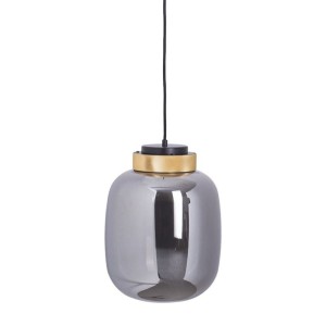 Lampa wisząca BOOM LED bursztynowo złota 25 cm