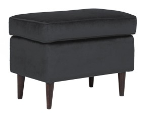 PODNÓŻEK RON VELVET CZARNY BLUVEL 19 / WENGE (P)