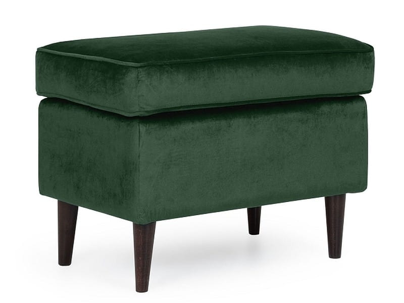 PODNÓŻEK RON VELVET ZIELONY BLUVEL 78 / WENGE (P)
