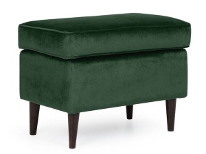 PODNÓŻEK RON VELVET ZIELONY BLUVEL 78 / WENGE (P)
