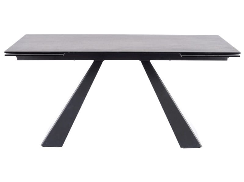 STÓŁ SALVADORE CERAMIC II  CIEMNY SZARY CORSO GREY / CZARNY MAT 120(180)X80
