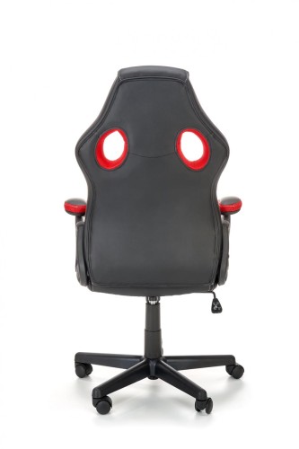 BERKEL fotel gabinetowy czarno-czerwony (1p=1szt)