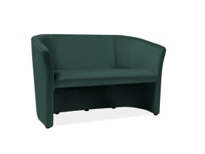 SOFA TM-2 VELVET ZIELONY BLUVEL 78 / WENGE