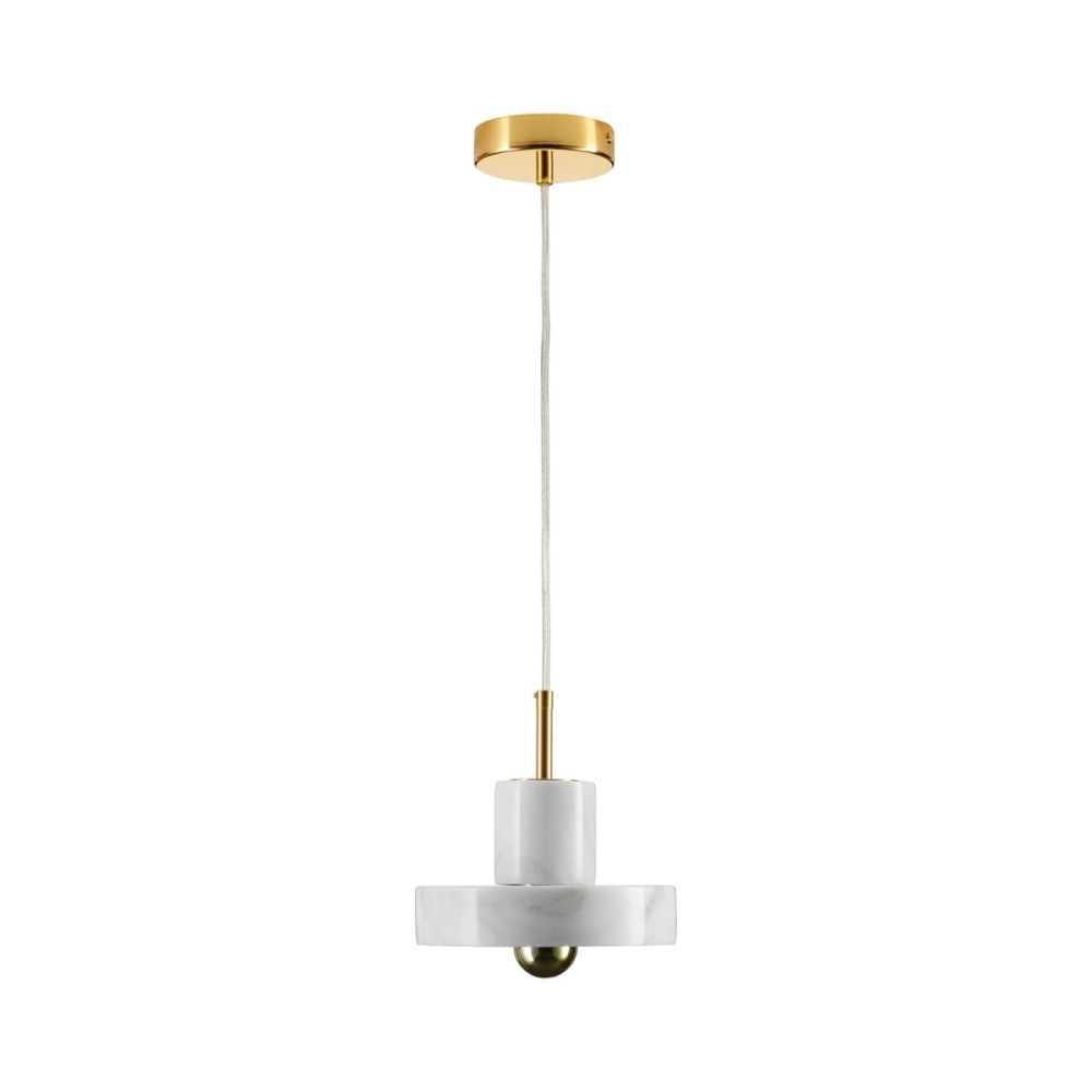 Lampa wisząca UNIVERSO marmurowo złota 18 cm