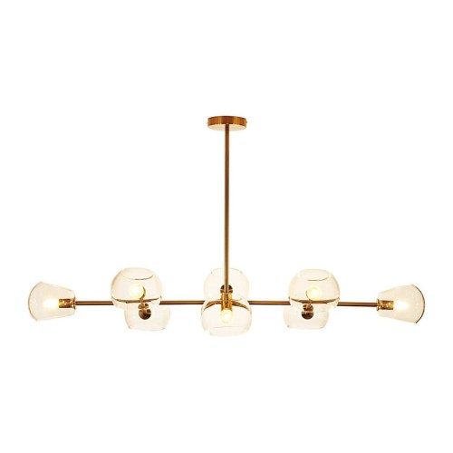 Lampa wisząca COSMIC-8 złota 85 cm
