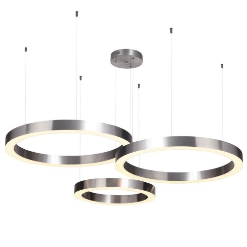 Lampa wisząca CIRCLE 40+60+60 LED mosiądz na 1 podsufitce