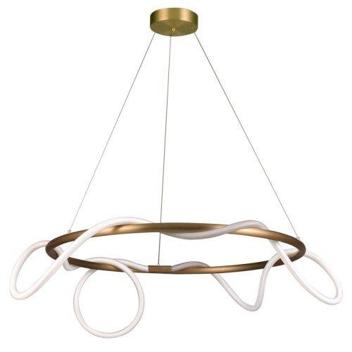Lampa wisząca FANTASIA ROUND LED czarna 60 cm