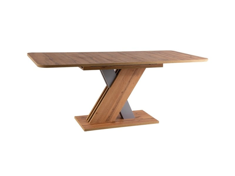 STÓŁ EXEL DĄB ARTISAN / ANTRACYT 140(180)X85 (D)