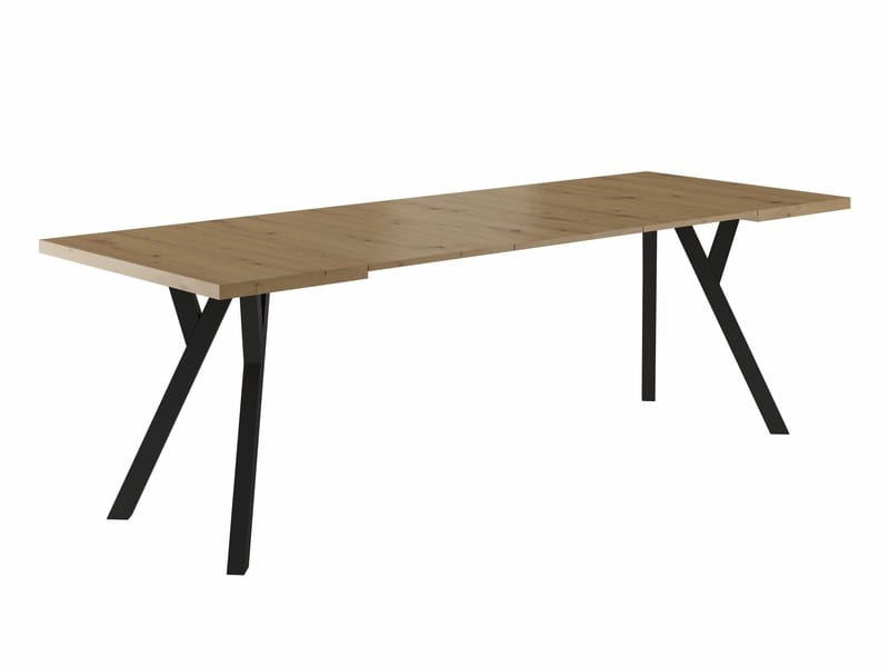 STÓŁ PRESTO DĄB ARTISAN / CZARNY 140(218)X80