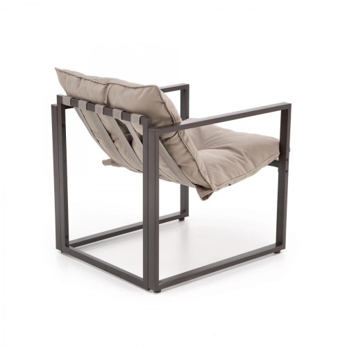 SHARK zestaw ogrodowy ( sofa + fotel 2x + ława ), ciemny brąz / cappuccino (1p=1szt)