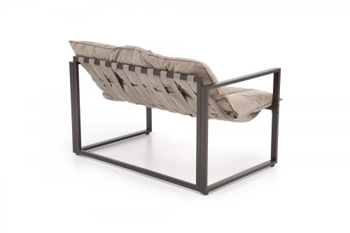 SHARK zestaw ogrodowy ( sofa + fotel 2x + ława ), ciemny brąz / cappuccino (1p=1szt)