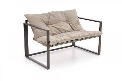 SHARK zestaw ogrodowy ( sofa + fotel 2x + ława ), ciemny brąz / cappuccino (1p=1szt)