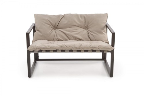 SHARK zestaw ogrodowy ( sofa + fotel 2x + ława ), ciemny brąz / cappuccino (1p=1szt)