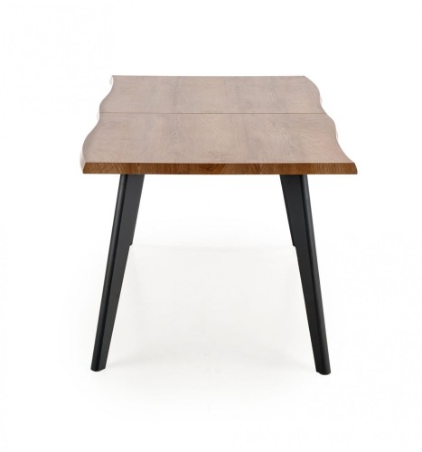DICKSON stół rozkładany 120-180/80 cm, blat - naturalny, nogi - czarny (2p=1szt)